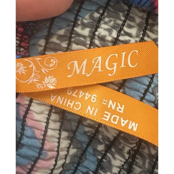 Magic Boho Maxi Dress Halter Beachy Hippie Blues Greens Yellows Beadsd DD03 - Picture 13 of 15